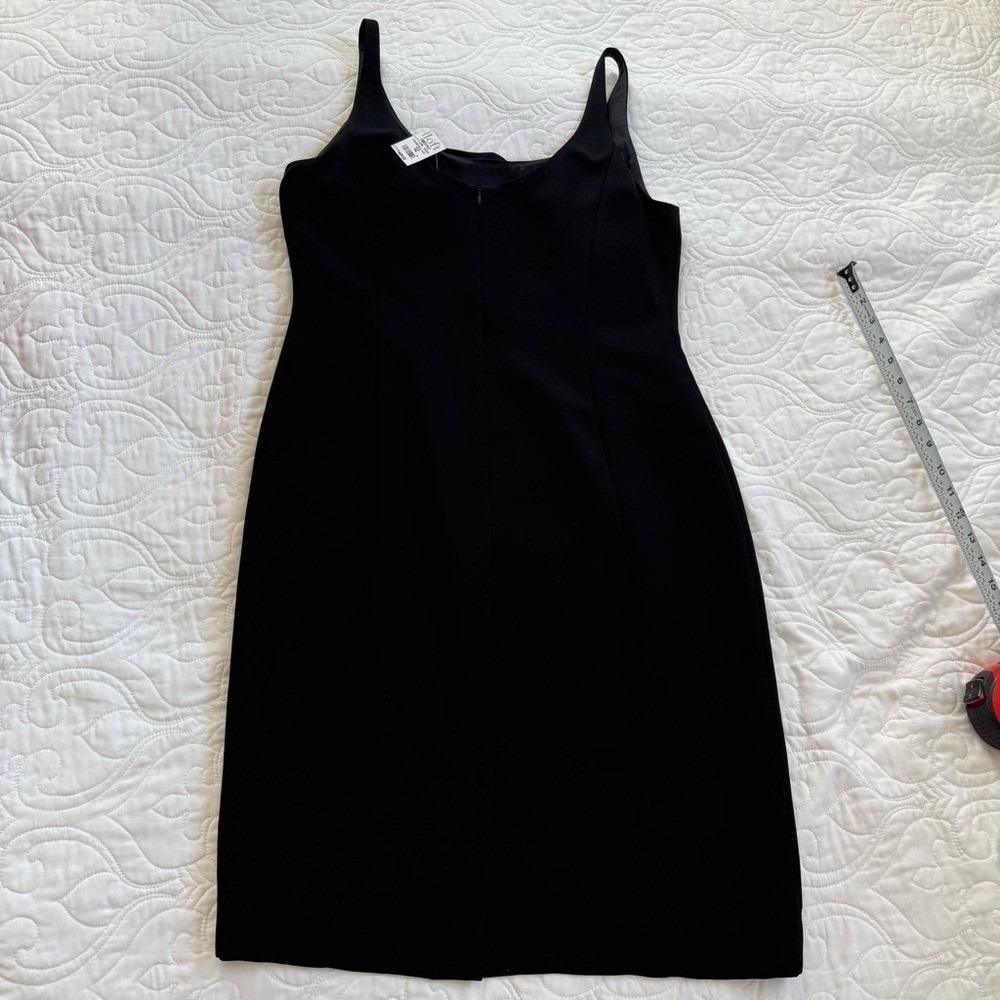 Ann Taylor LOFT Classic LBD Black Sleeveless Mini Sheath Dress Women's 12 NWT - Picture 3 of 14